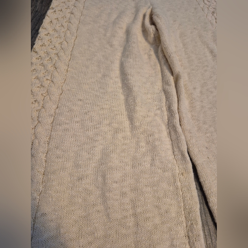 Spell Knit Wide-Leg Capris in Sand Beige - Picture 5 of 13